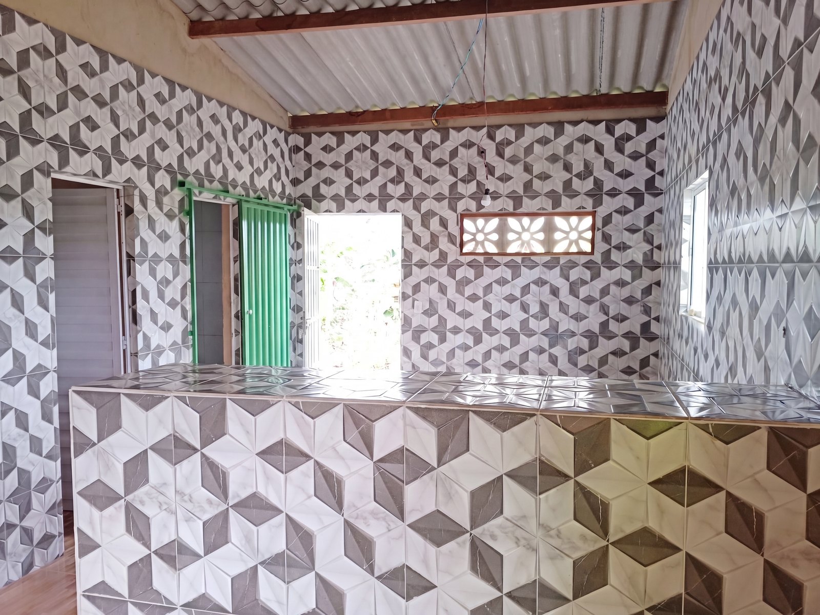 Casa no Sítio Nova Veneza, Cozinha com balcão