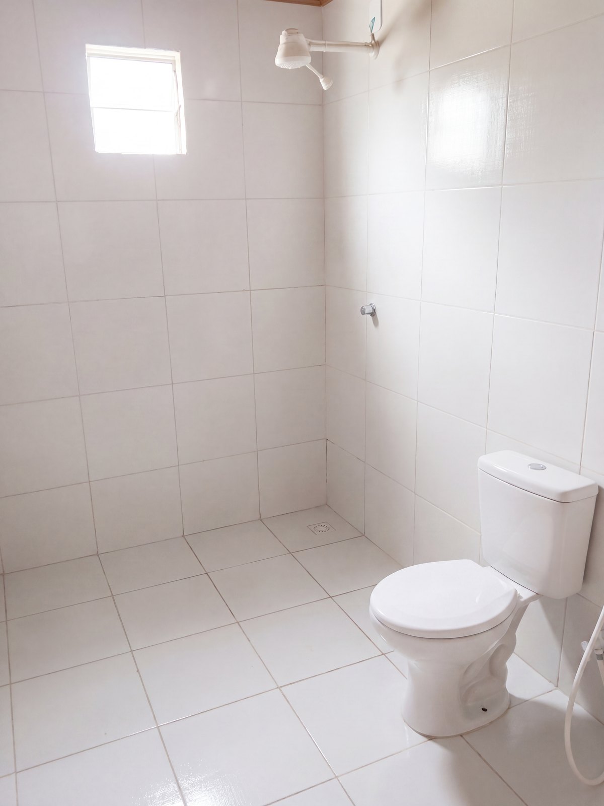 Casa no Sítio Nova Veneza, Banheiro com vaso e chuveiro