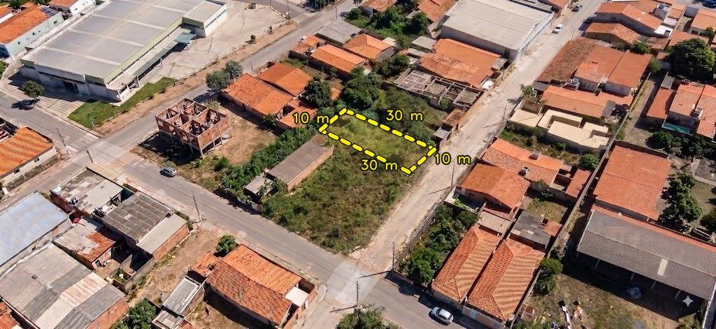 Terreno próximo ao Mercado Público, Vista aérea do terreno e do entorno